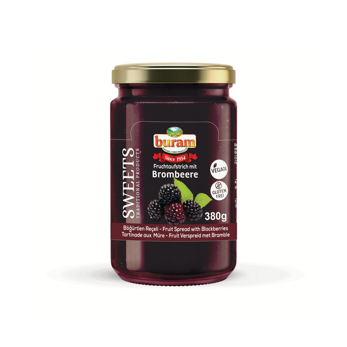 Blackberry fruit spread, 380 g