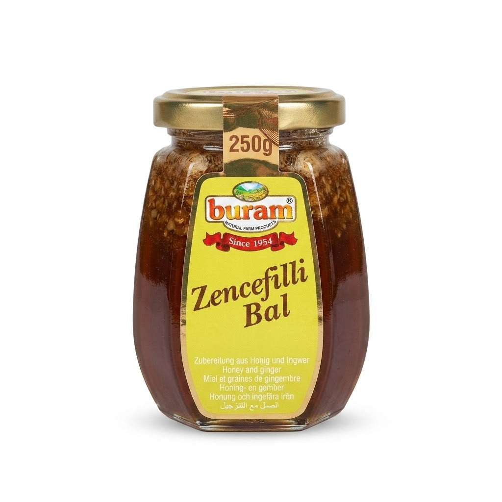 Buram Honig mit Ingwer, 250 g