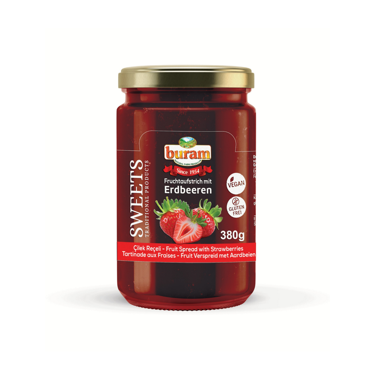 Strawberry fruit spread, 380 g