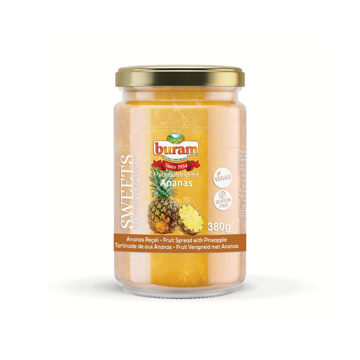 Pineapple fruit spread, 380 g