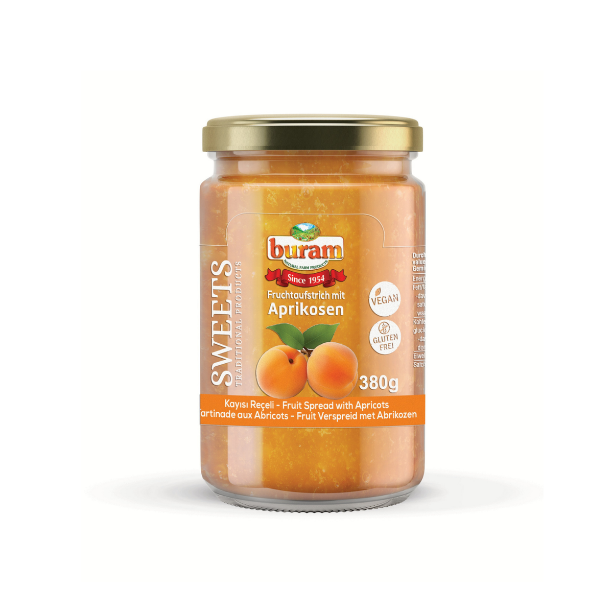 Apricot fruit spread, 380 g