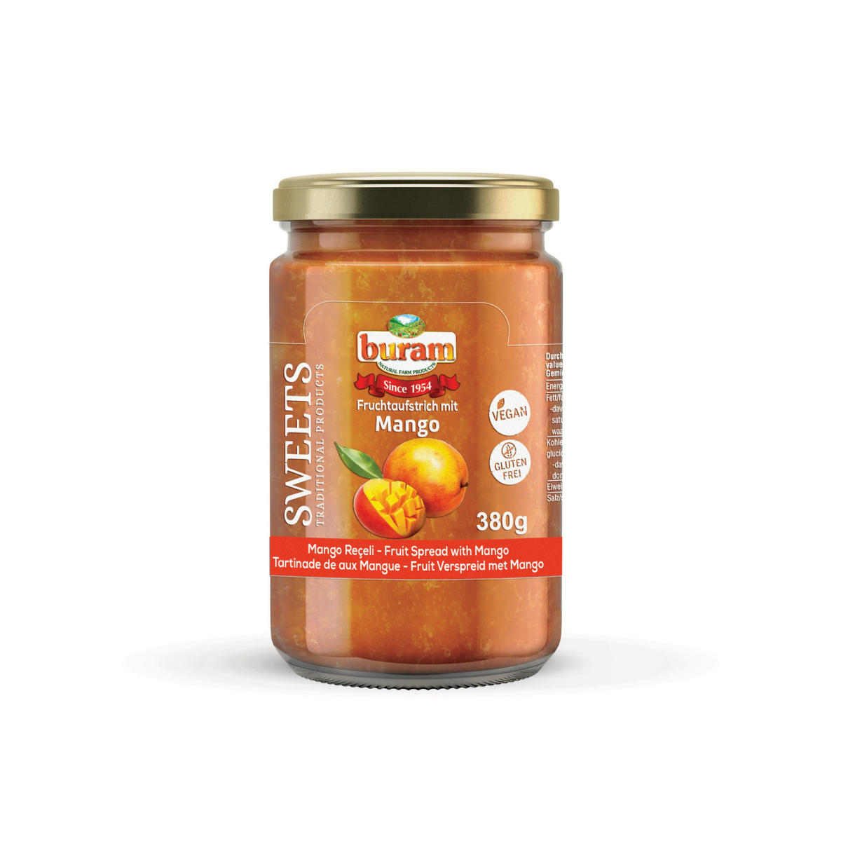 Mango fruit spread, 380 g
