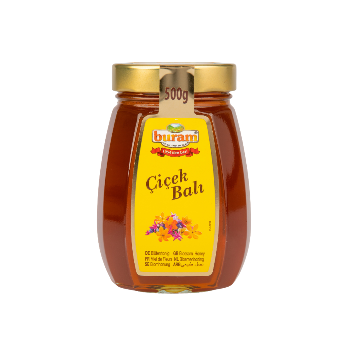 Buram Blütenhonig im 500-g-Glas