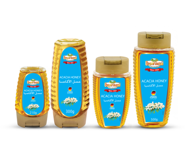 Buram Akazienhonig in der Squeezeflasche