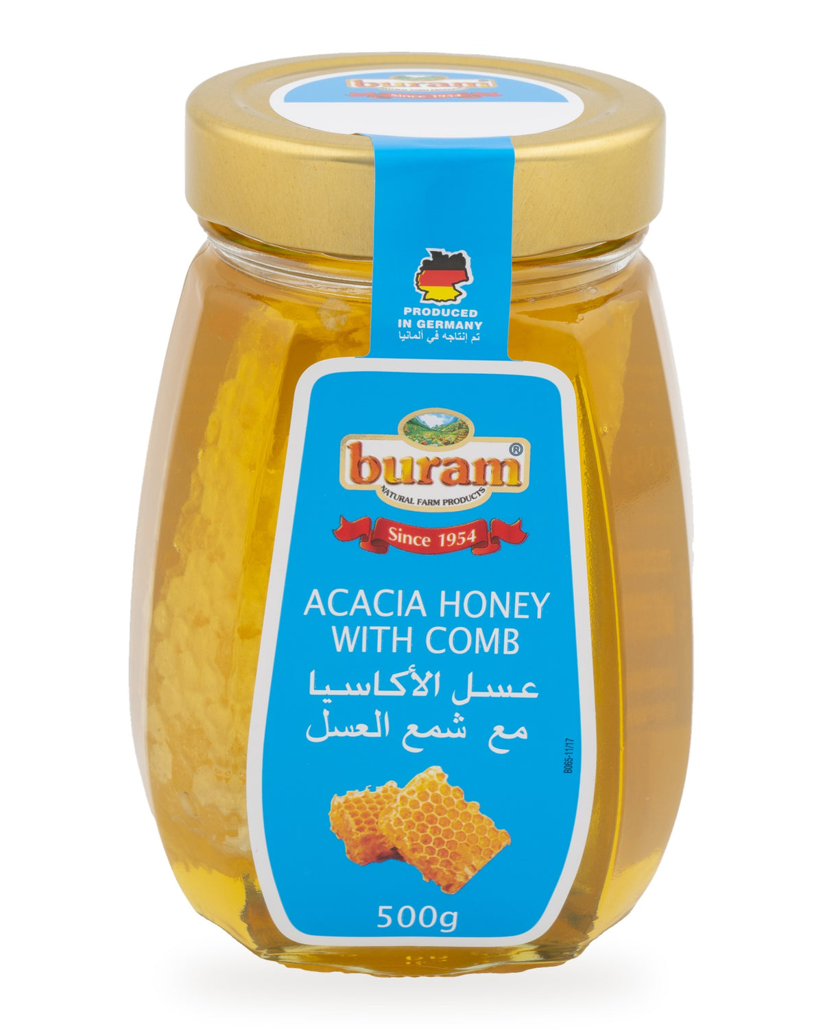Acacia Honey with Comb, 500 g